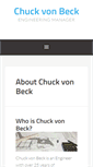 Mobile Screenshot of chuckvonbeck.com