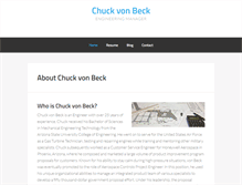 Tablet Screenshot of chuckvonbeck.com
